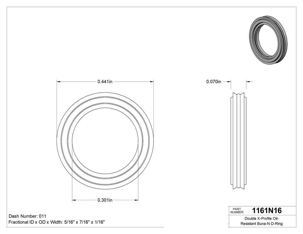 Technical drawing - 1161N16